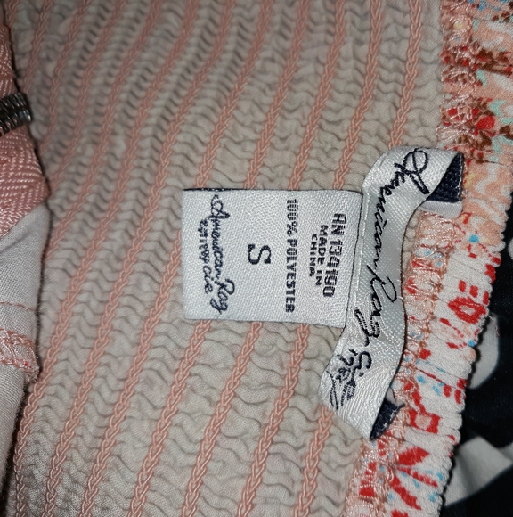 American Rag SM Ruffle Hem Patterned Tube Top - Picture 2 of 6